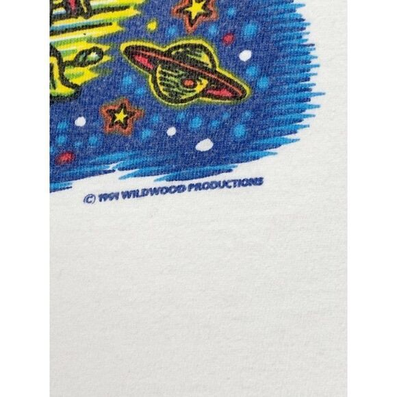 Vintage 1999 Space Explorer T-Shirt XL Wildwood Single Stitch - Picture 6 of 12